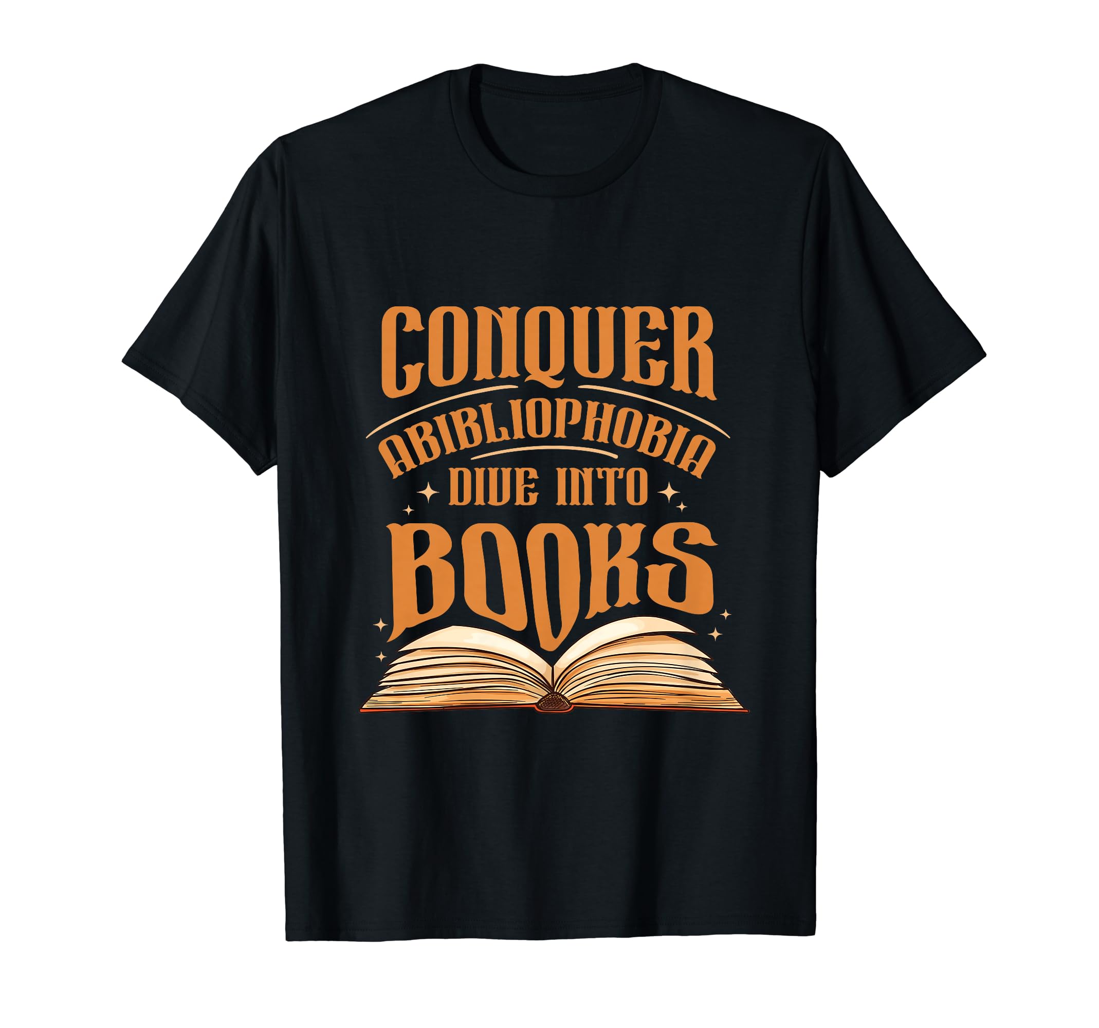 Abibliophobia Literature Book Reader T-Shirt - Custom Art Print Unisex - T-Shirt, Sweatshirt, Hoodie
