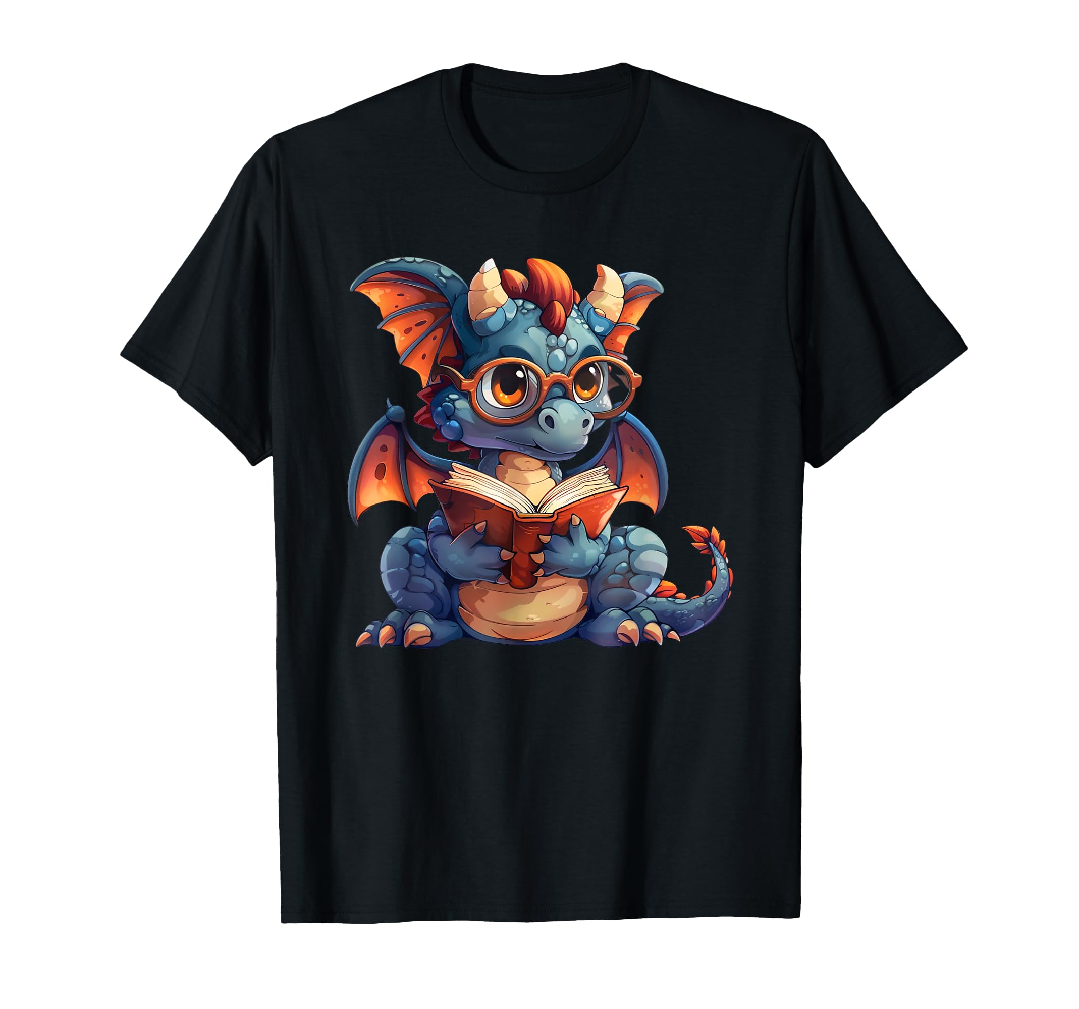 Dragon Reading Book Dragon School T-Shirt - Unique Graphic Men Women - T-Shirt, Sweatshirt, Hoodie