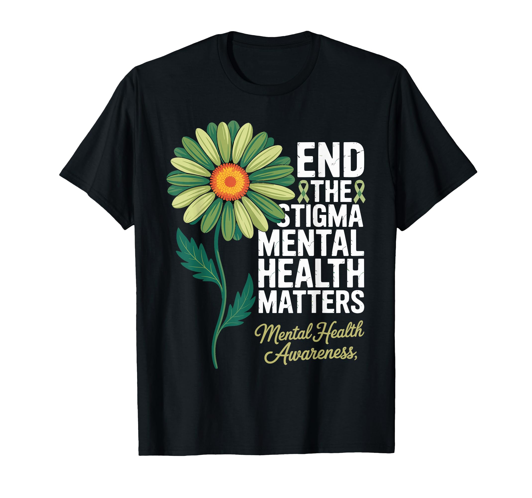 End Stigma Mental Health Matters T-Shirt - Casual Everyday Wear for Adults - T-Shirt, Sweatshirt, Hoodie