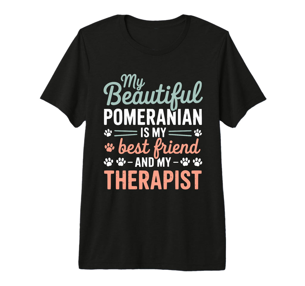 Pomeranian Dogs Puppies Friend Therapy T-Shirt - Custom Art Print Unisex - T-Shirt, Sweatshirt, Hoodie