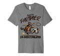 Hold Partner Im Overstimulated Funny Cowboy T-Shirt - Graphic Print Unisex - T-Shirt, Sweatshirt, Hoodie