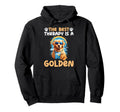 Best Therapy Is Golden Retriever Dog Hoodie - Streetwear Style for Adults - T-Shirt, Sweatshirt, Hoodie