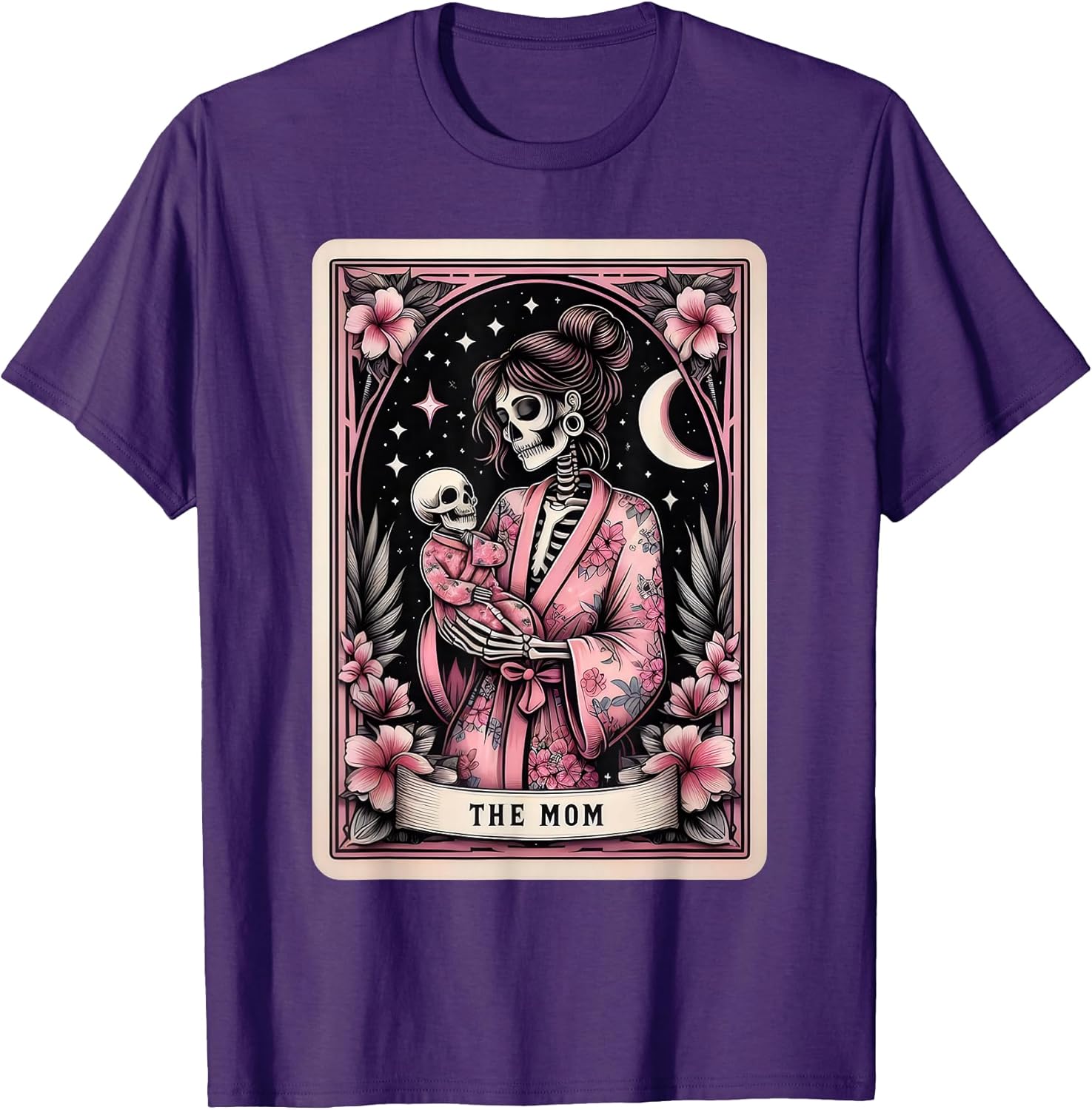 Funny The Mom Tarot Card Skeleton Mama Coffee Unisex T-shirt, Sweatshirt, Hoodie, Long Sleeve Tee - T-Shirt, Sweatshirt, Hoodie