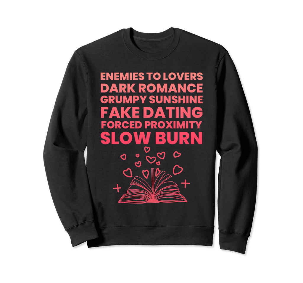 Bibliophile Romance Book Genre Sweatshirt - Custom Art Print Unisex - T-Shirt, Sweatshirt, Hoodie