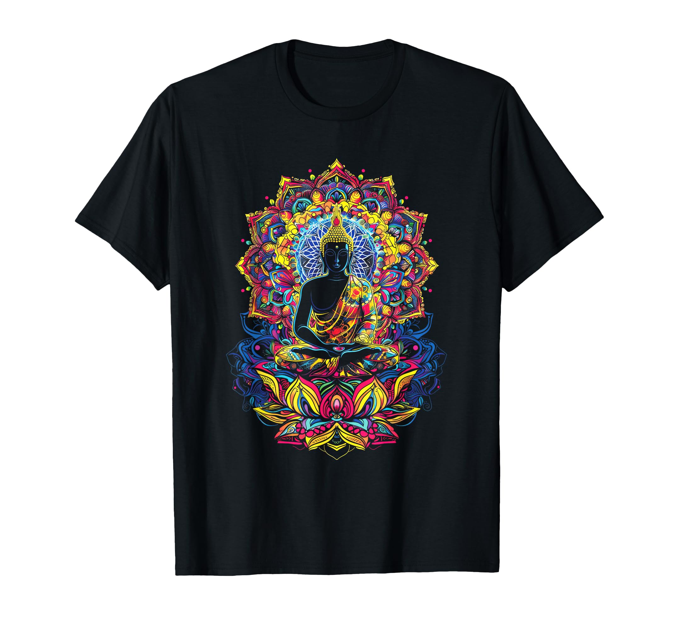 Buddha Zen Mandala Pattern T-Shirt - Fun Novelty Design for Adults - T-Shirt, Sweatshirt, Hoodie