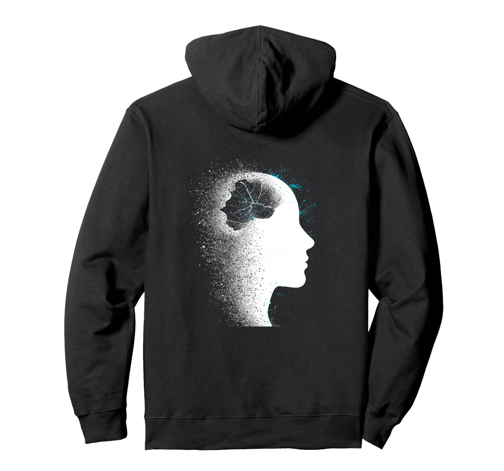 Glitch Pointillism Art Overthinker Hoodie - Fun Novelty Design Unisex - T-Shirt, Sweatshirt, Hoodie