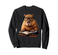 Capybara Reading Book Sweatshirt - Fun Novelty Design Unisex - T-Shirt, Sweatshirt, Hoodie