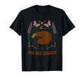 You Are Enough Fox Floral Moon T-Shirt - Custom Art Print Unisex - T-Shirt, Sweatshirt, Hoodie