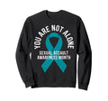 You Are Not Alone Sexual Assault Sweatshirt - Minimalist Print Unisex - T-Shirt, Sweatshirt, Hoodie