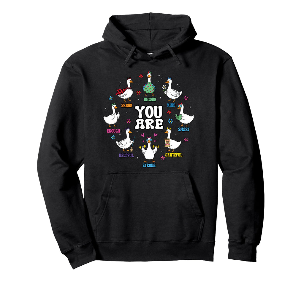 Goose Silly You Are Strong Kind Hoodie - Casual Everyday Wear Men Women - T-Shirt, Sweatshirt, Hoodie