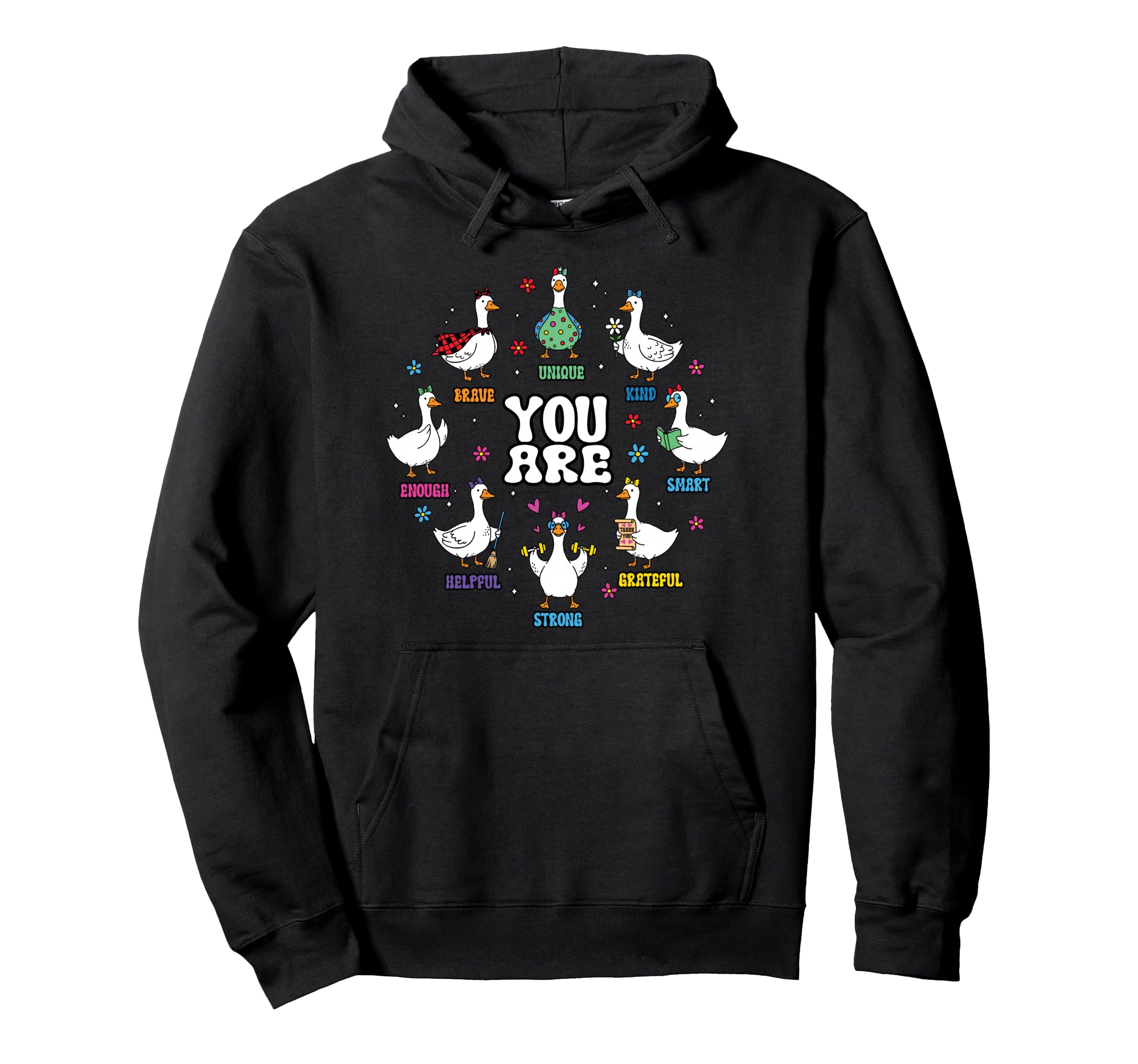 Goose Silly You Are Strong Kind Hoodie - Casual Everyday Wear Men Women - T-Shirt, Sweatshirt, Hoodie
