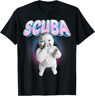 Cute Niche Ai Baby Scuba Dance Brainrot Meme T-Shirt Unisex T-shirt, Sweatshirt, Hoodie, Long Sleeve Tee - T-Shirt, Sweatshirt, Hoodie