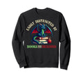 Easily Distracted Books And Dragons Sweatshirt - Trendy Graphic Men Women - T-Shirt, Sweatshirt, Hoodie