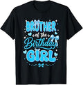 Brother of The Birthday Girl Family Coquette Bow Blue Cute T-Shirt Unisex T-shirt, Sweatshirt, Hoodie, Long Sleeve Tee - T-Shirt, Sweatshirt, Hoodie