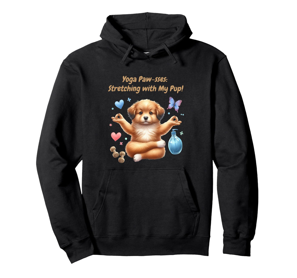 Funny Paws And Reflect Adorable Puppy Hoodie - Minimalist Print Men Women - T-Shirt, Sweatshirt, Hoodie