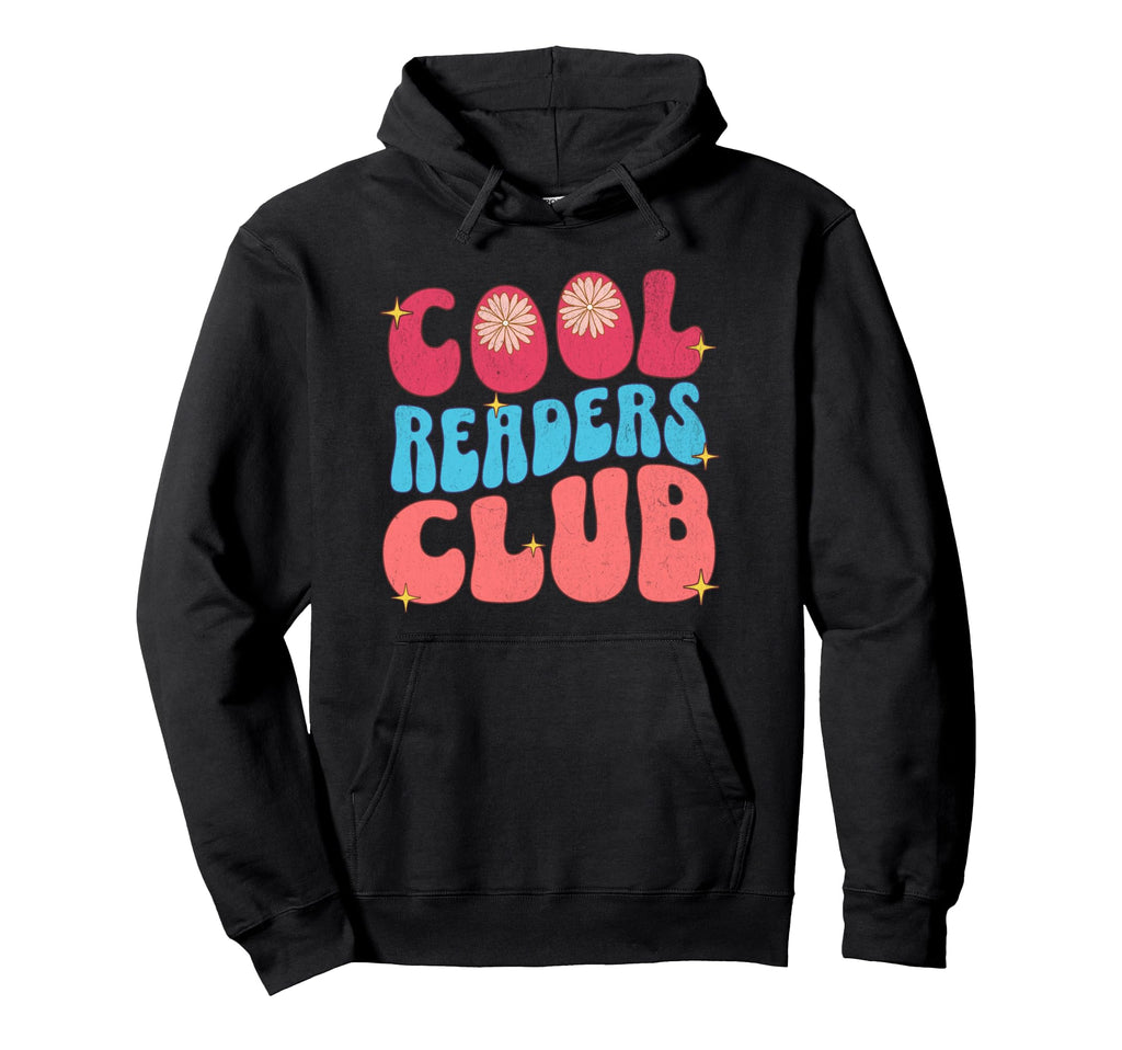 Readers Club Pastel Typography Book Hoodie - Custom Art Print Men Women - T-Shirt, Sweatshirt, Hoodie