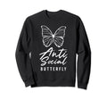 Anti Social Butterfly Shy Sweatshirt - Unique Graphic Men Women - T-Shirt, Sweatshirt, Hoodie