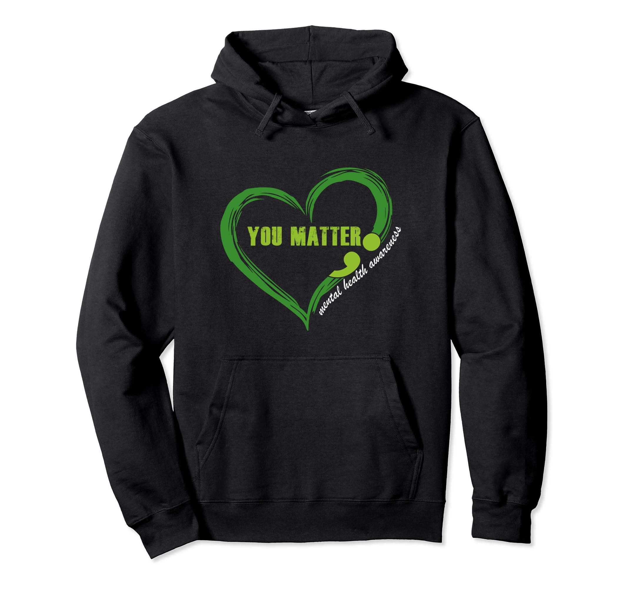Mental Health Awareness Heart Wear Hoodie - Streetwear Style for Adults - T-Shirt, Sweatshirt, Hoodie