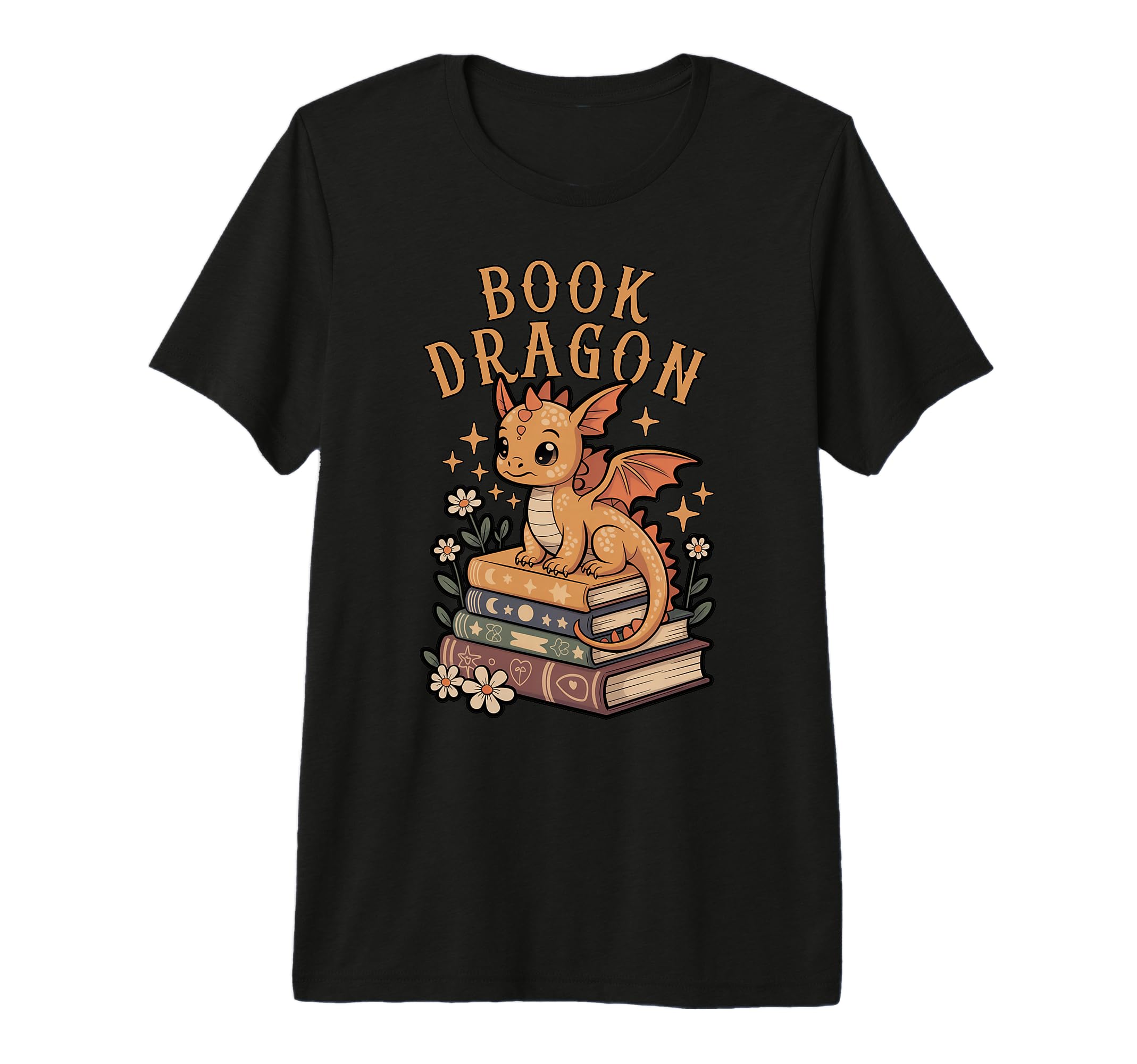 Book Dragon Book Lover Tri Blend T-Shirt - Novelty Apparel Unisex - T-Shirt, Sweatshirt, Hoodie