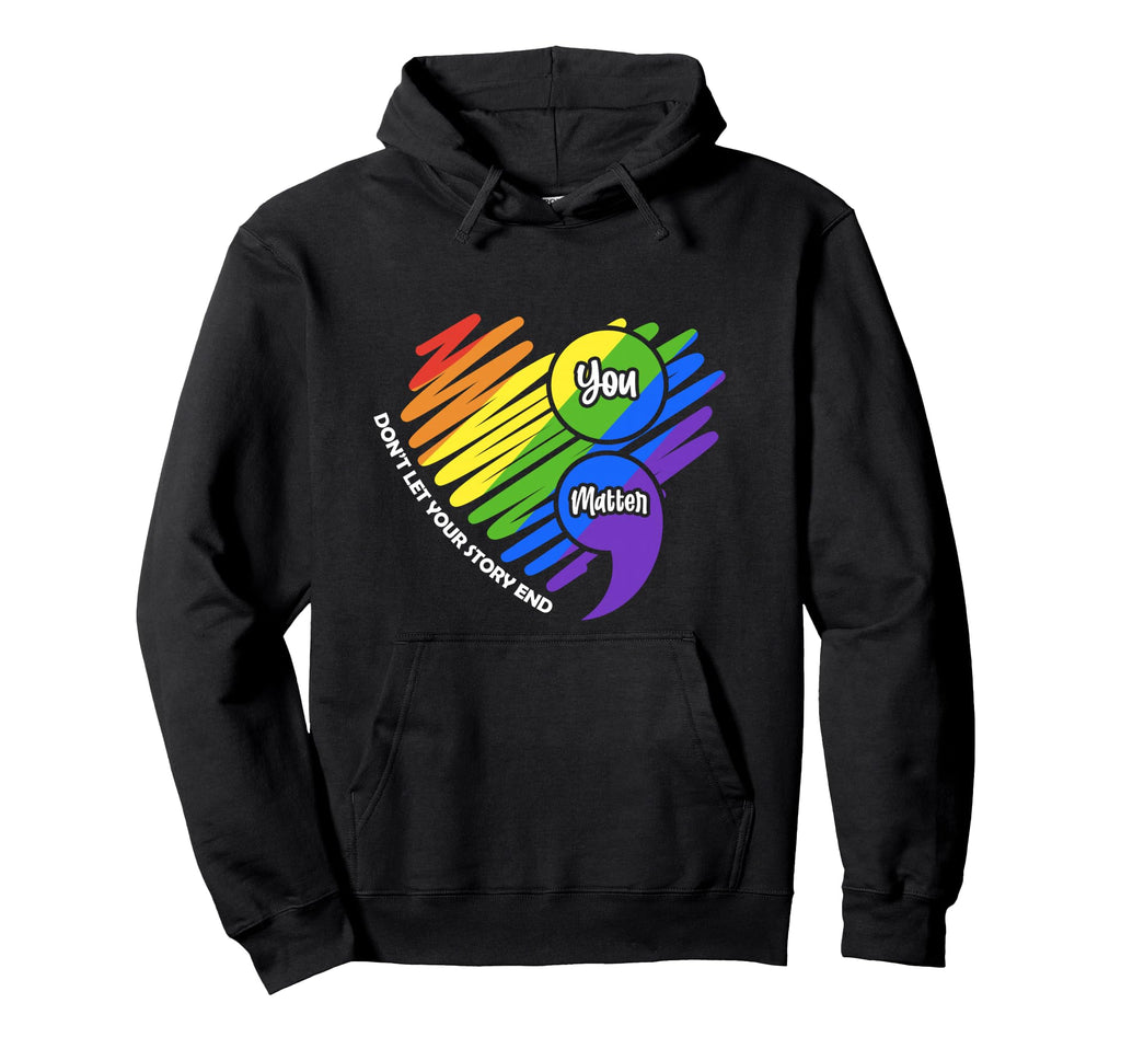 Semikolon Lgbtq Suicide Prevention Mental Hoodie - Streetwear Style Unisex - T-Shirt, Sweatshirt, Hoodie