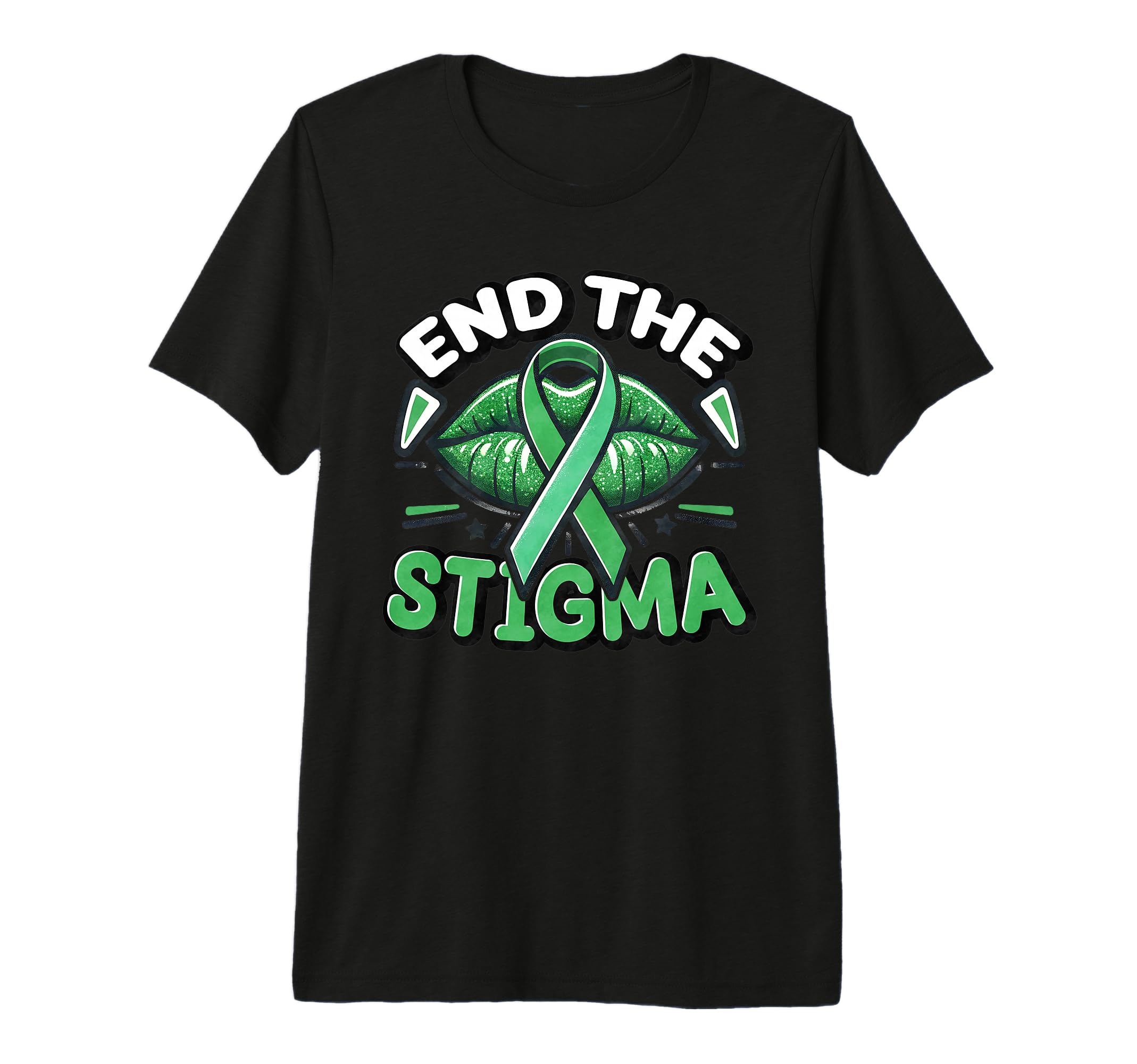 Mental Health Awareness Month End Stigma T-Shirt - Graphic Print Unisex - T-Shirt, Sweatshirt, Hoodie