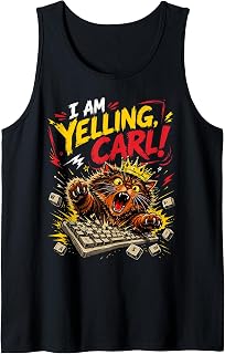 I Am Yelling Carl Cat Meme Tank Top Unisex T-shirt, Sweatshirt, Hoodie, Long Sleeve Tee - T-Shirt, Sweatshirt, Hoodie