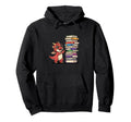 Dragon Reading Books Nerdy Fantasy Hoodie - Trendy Graphic Men Women - T-Shirt, Sweatshirt, Hoodie