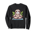 Meditation Sloth Yoga Pose Relaxing Sweatshirt - Unique Graphic Men Women - T-Shirt, Sweatshirt, Hoodie