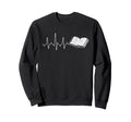 Book Heartbeat Reading Lover Sweatshirt - Aesthetic Graphic for Adults - T-Shirt, Sweatshirt, Hoodie