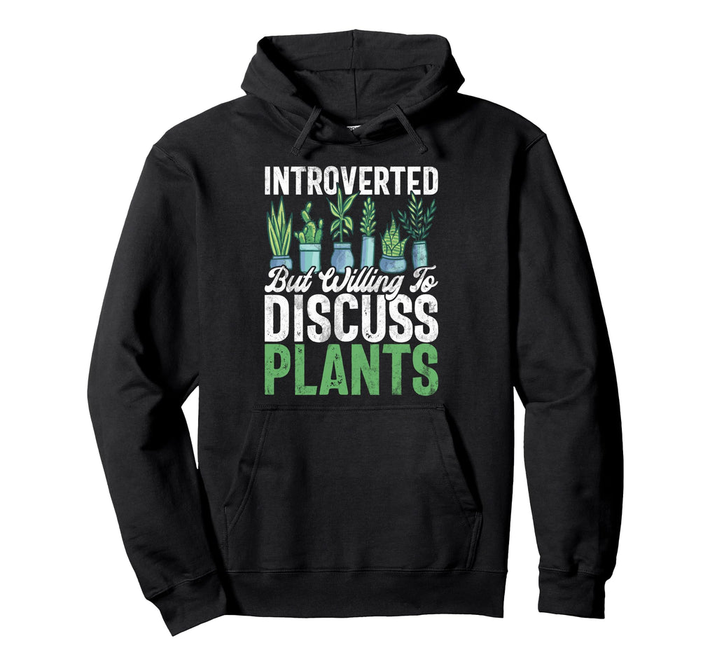 Introverted But Willing To Discuss Hoodie - Fun Novelty Design Men Women - T-Shirt, Sweatshirt, Hoodie