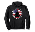 Patriotic Yoga Pose American Flag 4Th Hoodie - Custom Art Print Men Women - T-Shirt, Sweatshirt, Hoodie
