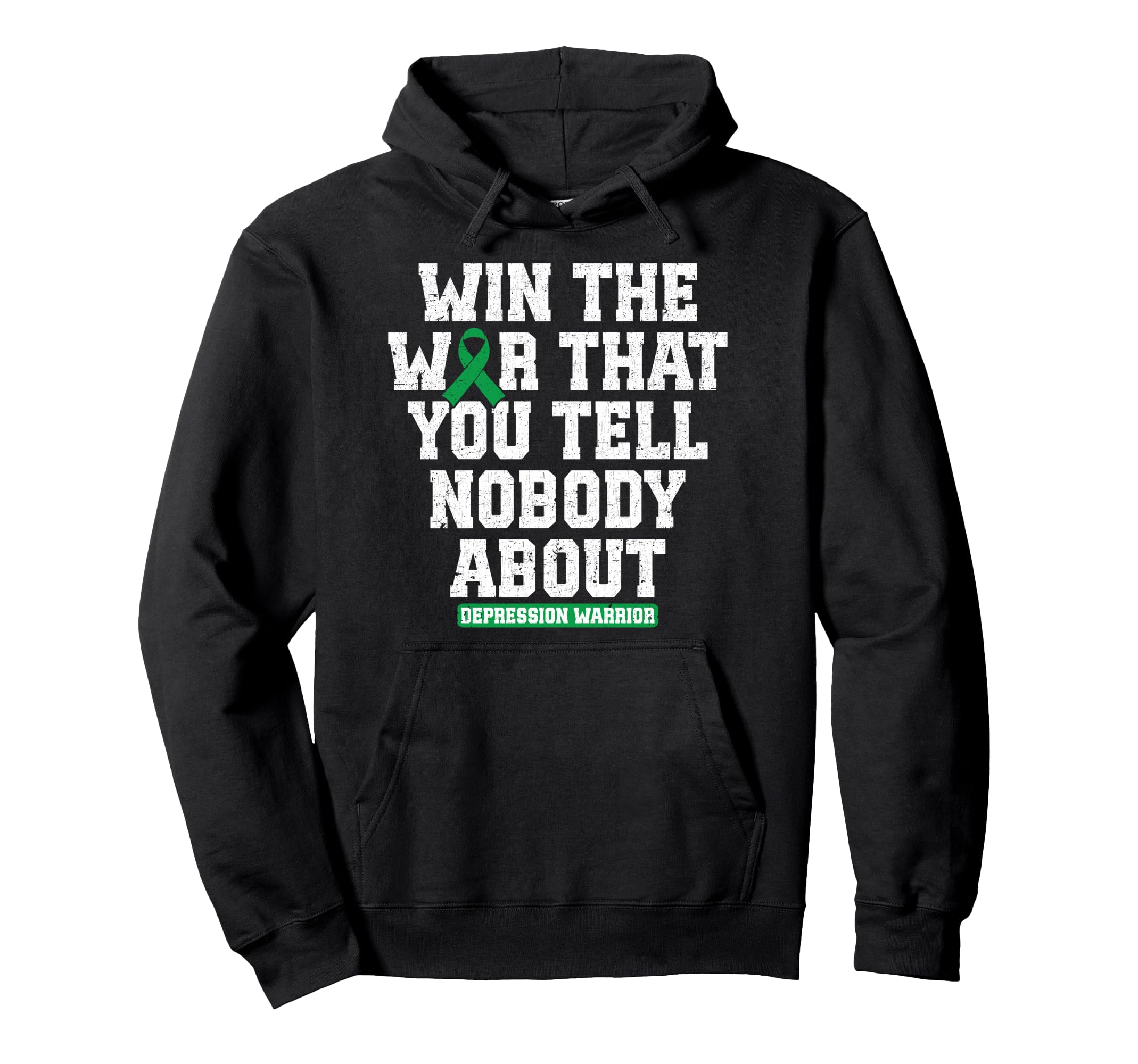 Depression Warrior Hoodie - Fun Novelty Design Unisex - T-Shirt, Sweatshirt, Hoodie