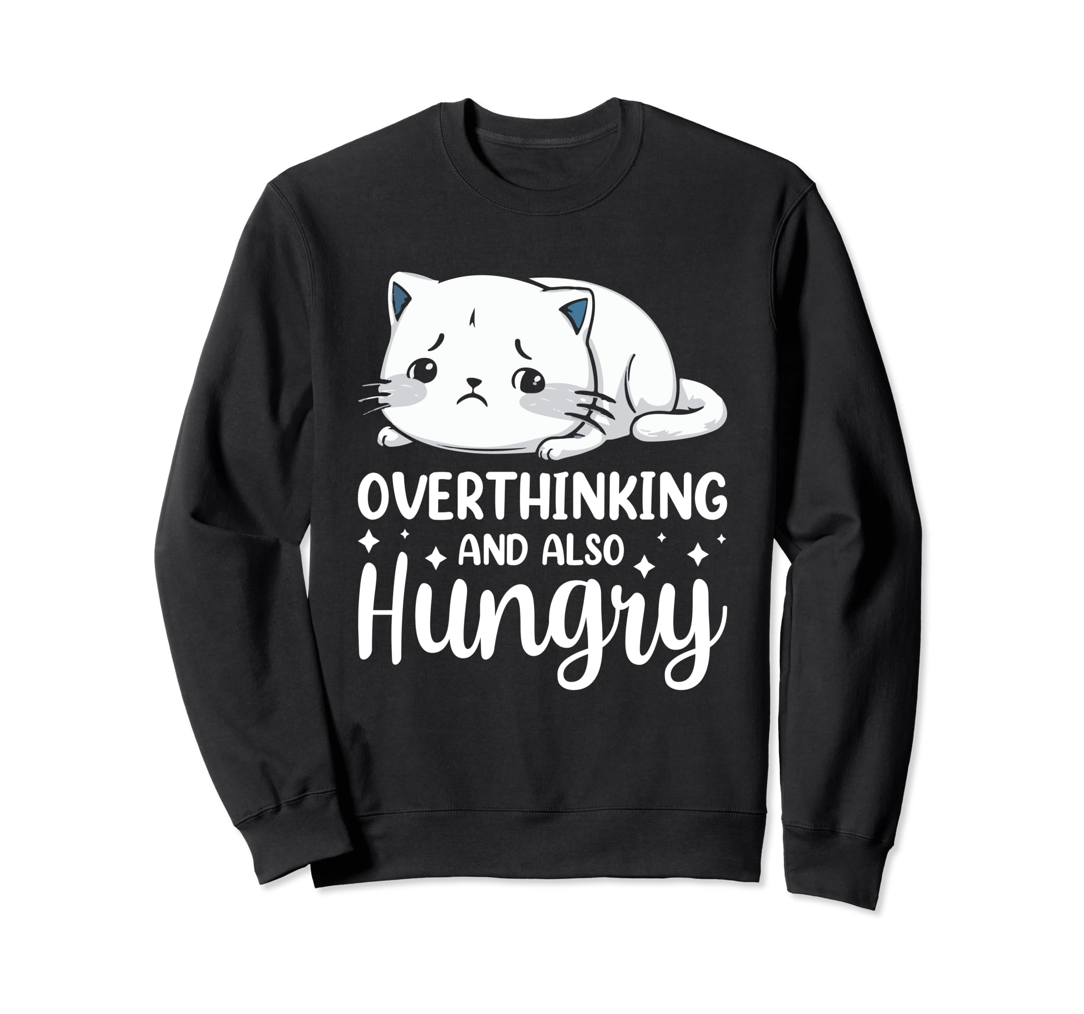 Hungry Overthinker Food Anxiety Hoodie - Novelty Apparel for Adults - T-Shirt, Sweatshirt, Hoodie