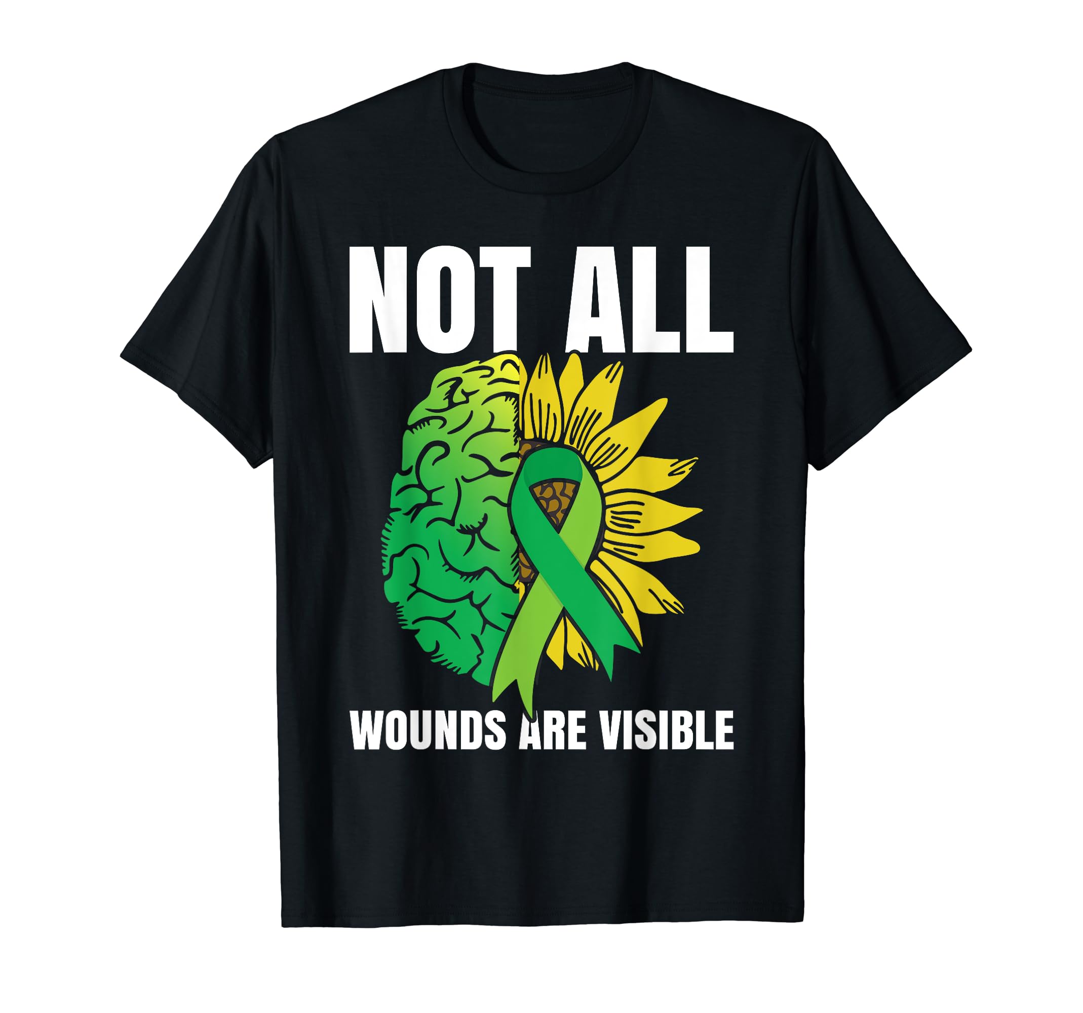 Mental Health Awareness Sunflower T-Shirt - Aesthetic Graphic Men Women - T-Shirt, Sweatshirt, Hoodie