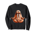 Meditation Walrus Yoga Pose Relaxing Sweatshirt - Novelty Apparel Unisex - T-Shirt, Sweatshirt, Hoodie