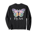 Fly Art Butterfly Nature Calm Serene Sweatshirt - Custom Art Print Unisex - T-Shirt, Sweatshirt, Hoodie