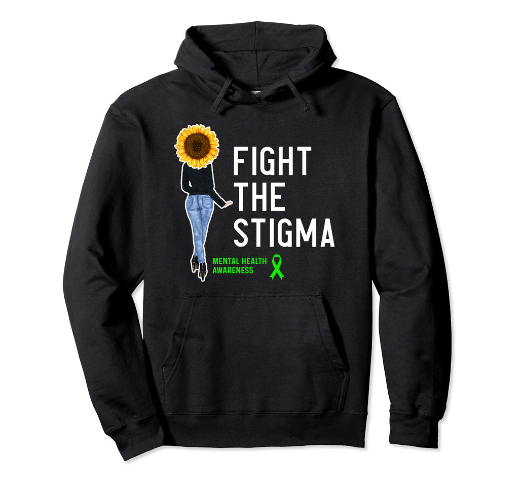 Mental Health Awareness Fight Stigma Hoodie - Aesthetic Graphic Unisex - T-Shirt, Sweatshirt, Hoodie