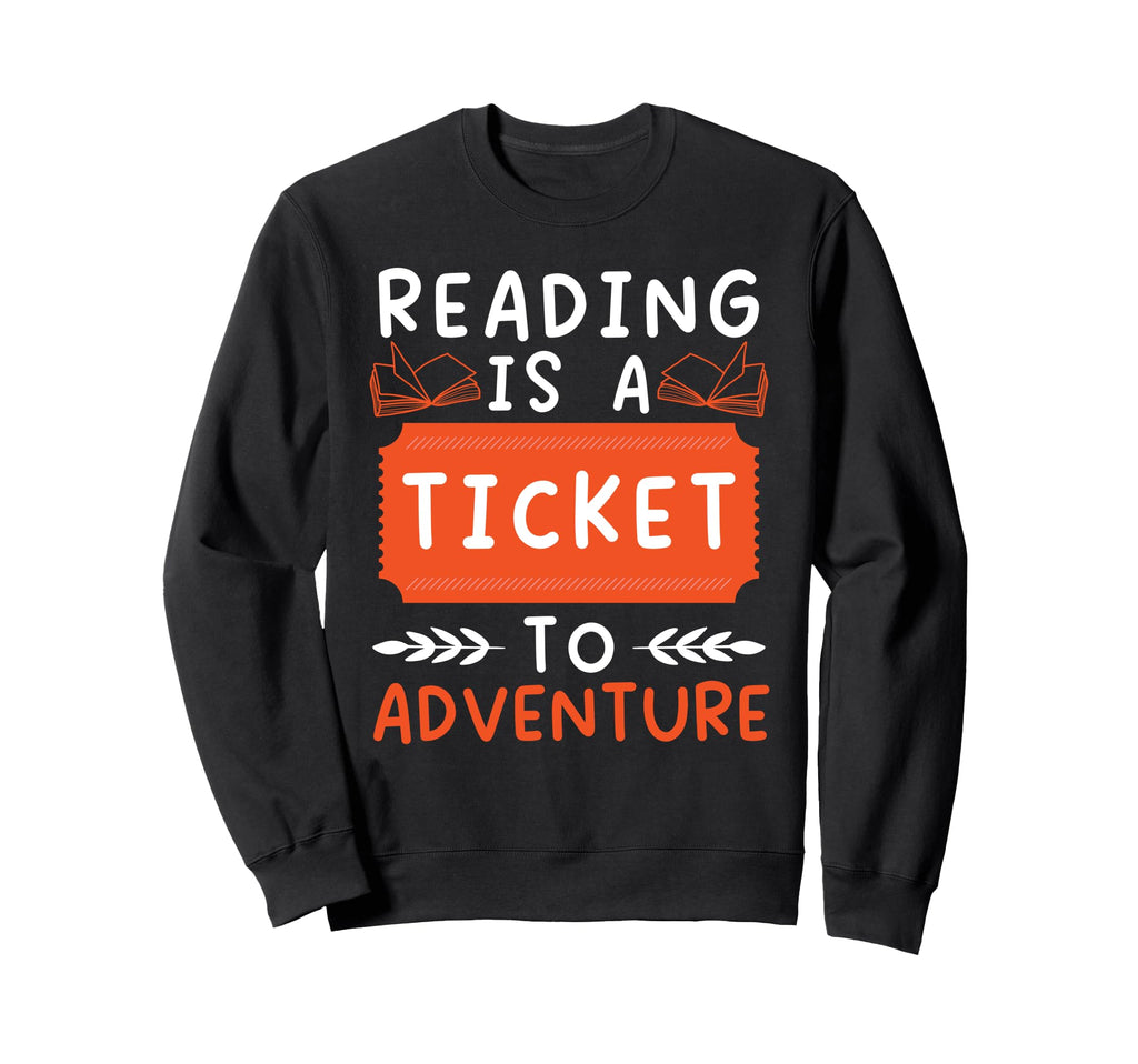 Reading Is Otterly Fun Book Nerd Read Sweatshirt - Graphic Print Unisex - T-Shirt, Sweatshirt, Hoodie