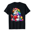 Funny Anime Kawaii Rainbow Unicorn T-Shirt - Unique Graphic for Adults - T-Shirt, Sweatshirt, Hoodie