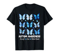 April We Wear Blue Butterfly Autism T-Shirt - Unique Graphic for Adults - T-Shirt, Sweatshirt, Hoodie