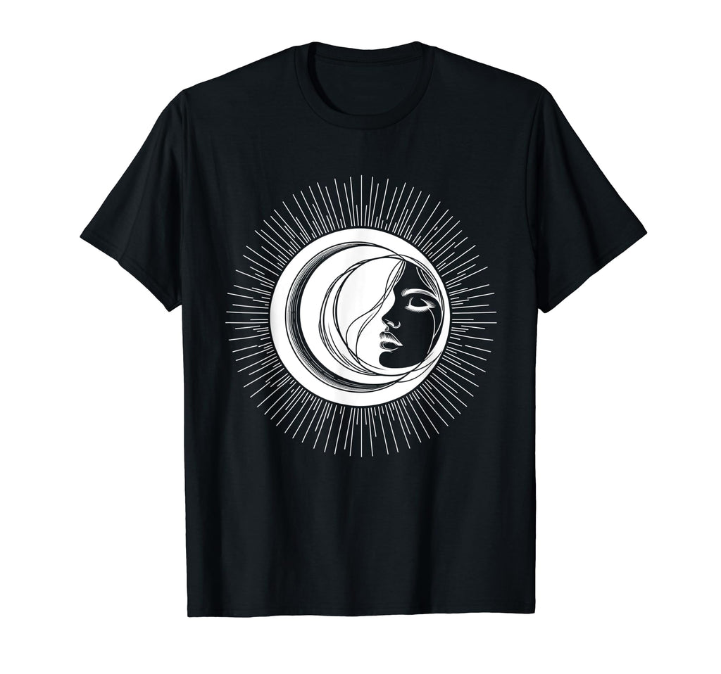 Astrology Sun Eclipse Moon Yoga T-Shirt - Minimalist Print Unisex - T-Shirt, Sweatshirt, Hoodie
