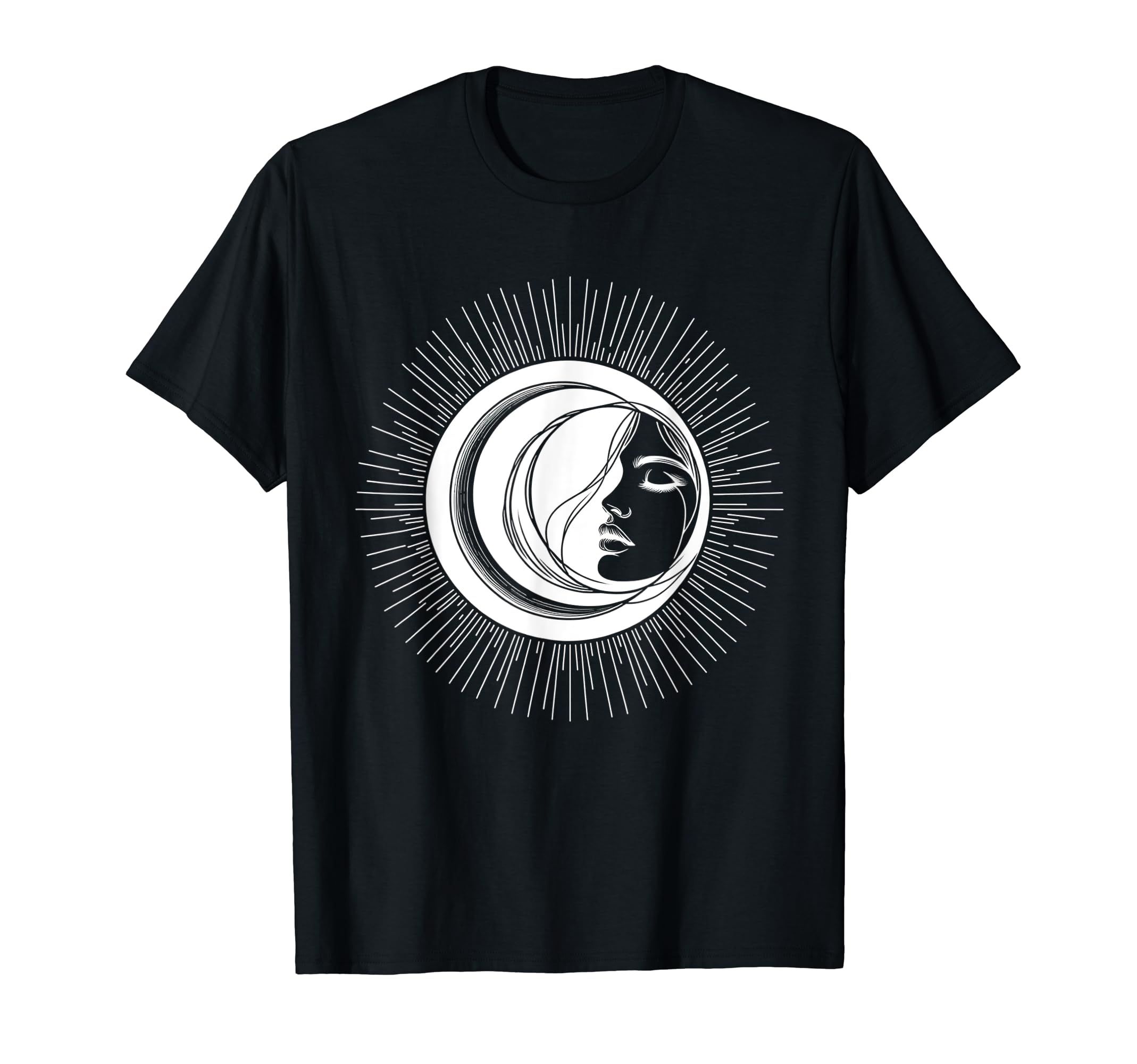 Astrology Sun Eclipse Moon Yoga T-Shirt - Minimalist Print Unisex - T-Shirt, Sweatshirt, Hoodie