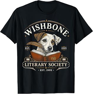 Wishbone Literary Society Est 1995 Dog Reader Vintage T-Shirt Unisex T-shirt, Sweatshirt, Hoodie, Long Sleeve Tee - T-Shirt, Sweatshirt, Hoodie