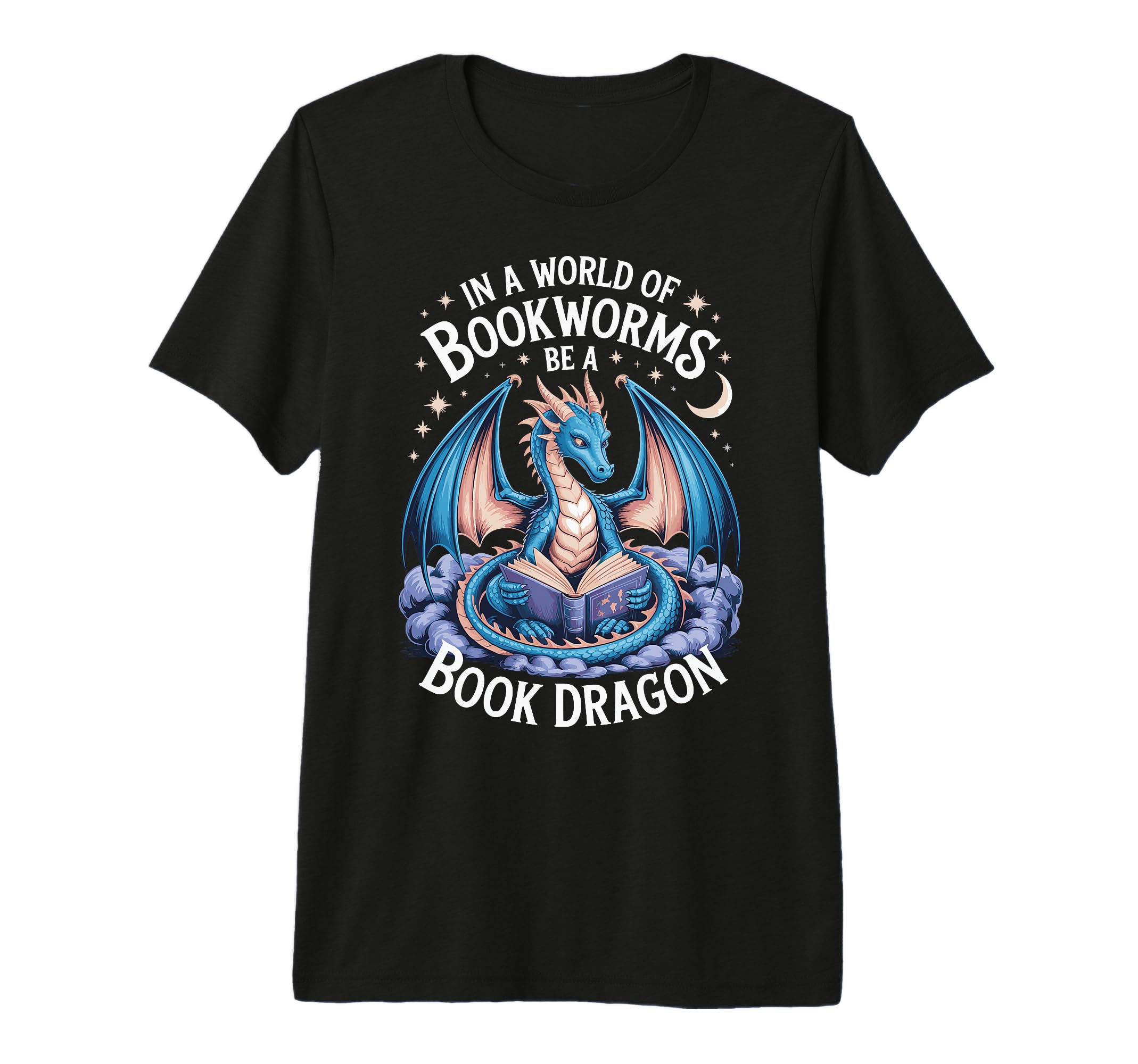 World Bookworms Be Book Dragon Tri Blend T-Shirt - Graphic Print Men Women - T-Shirt, Sweatshirt, Hoodie