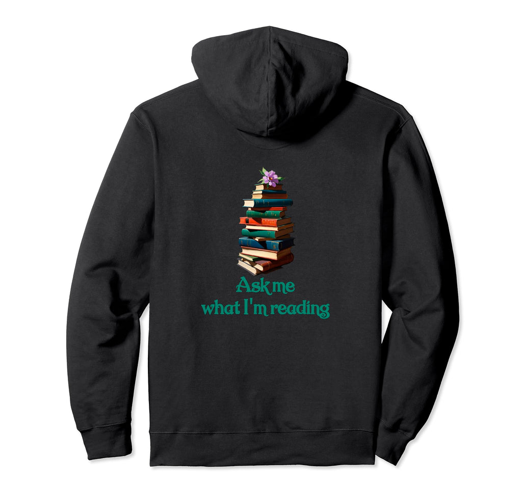 Book Worm Book Stack Reading Addict Hoodie - Unique Graphic Men Women - T-Shirt, Sweatshirt, Hoodie