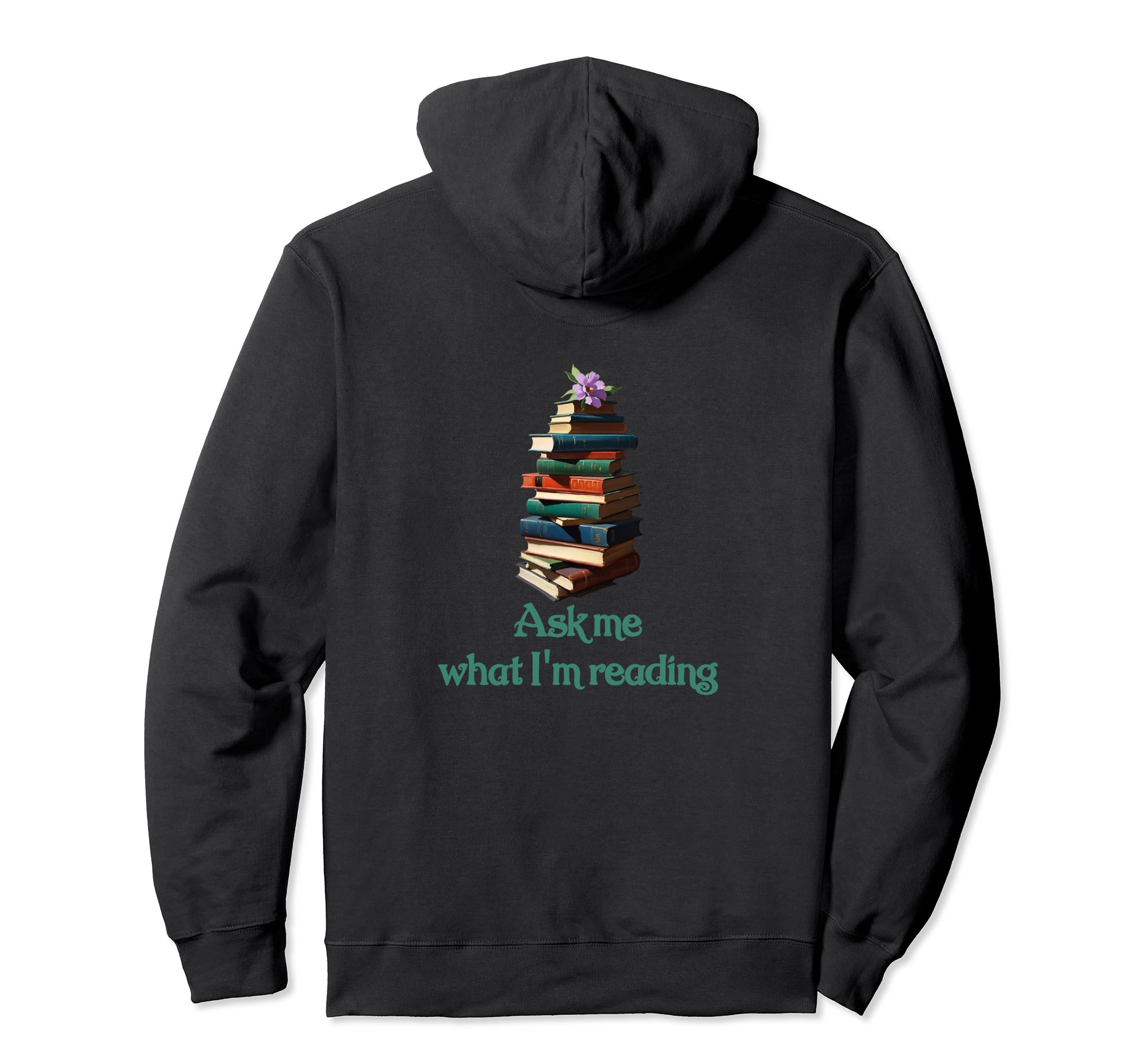 Book Worm Book Stack Reading Addict Hoodie - Unique Graphic Men Women - T-Shirt, Sweatshirt, Hoodie