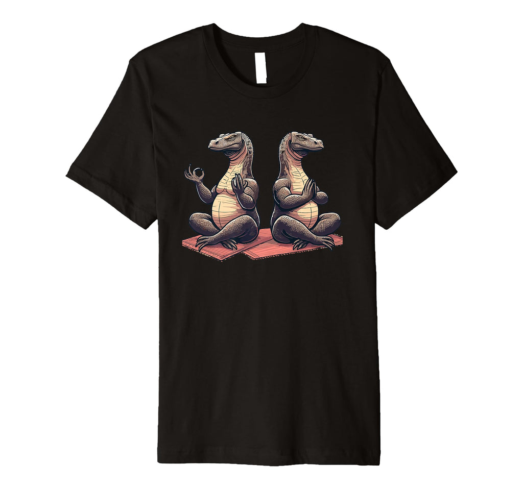 Meditation Komodo Dragon Yoga Pose Relaxing T-Shirt - Graphic Print Unisex - T-Shirt, Sweatshirt, Hoodie
