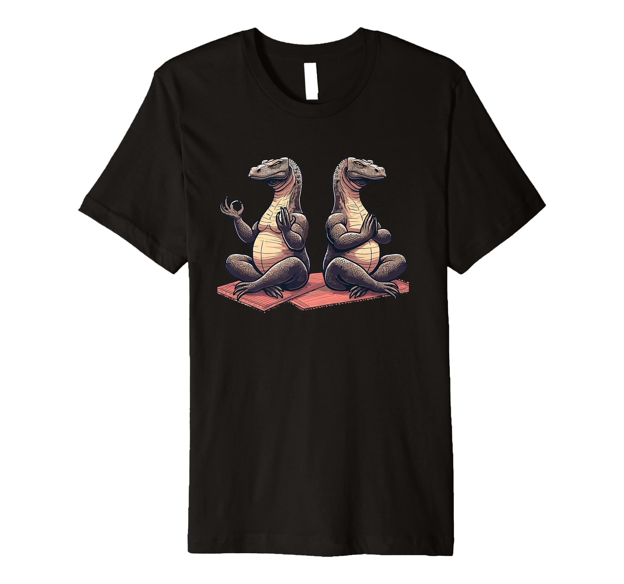 Meditation Komodo Dragon Yoga Pose Relaxing T-Shirt - Graphic Print Unisex - T-Shirt, Sweatshirt, Hoodie