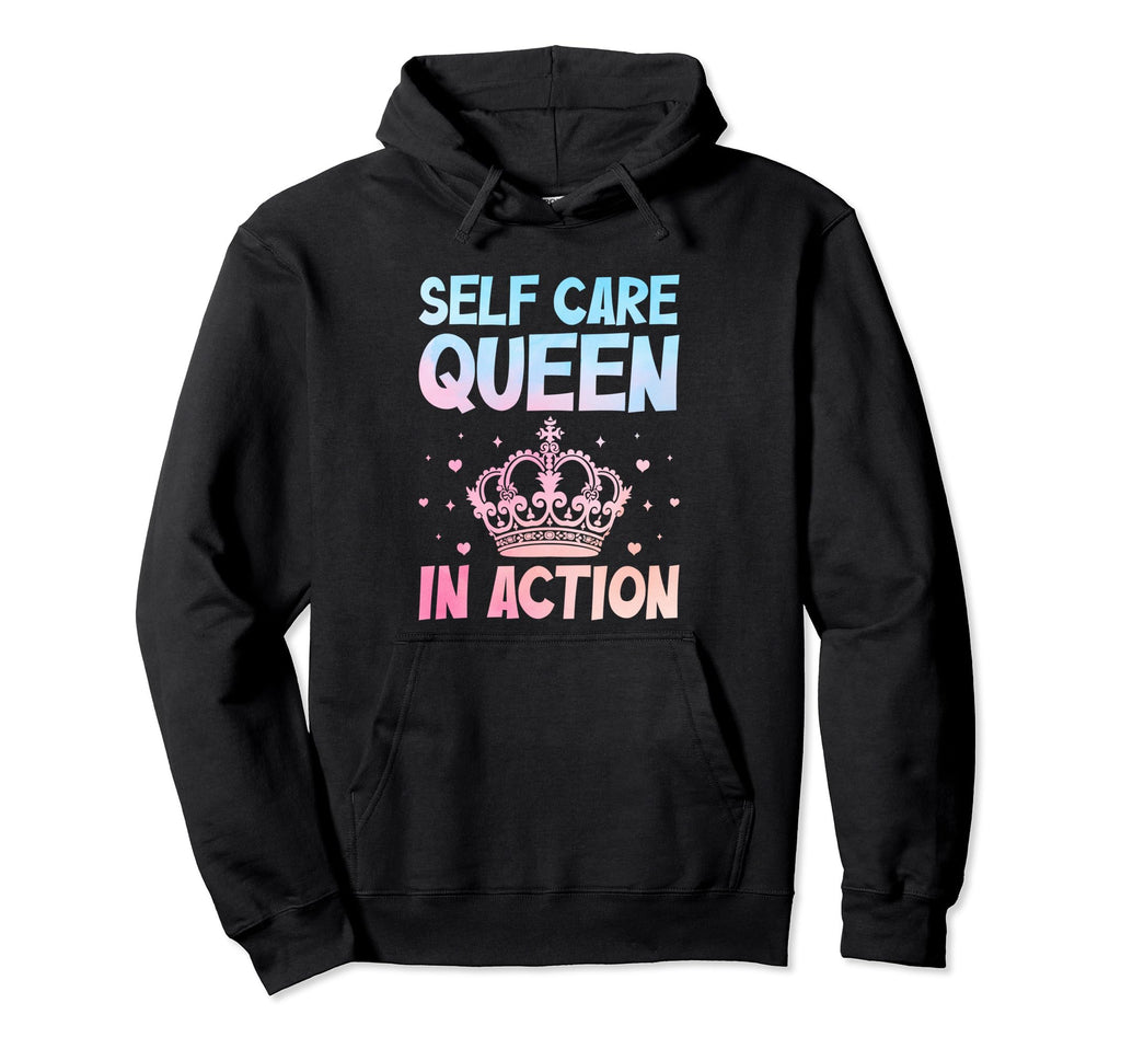Funny Self Care Love Wellness Mental Hoodie - Minimalist Print Men Women - T-Shirt, Sweatshirt, Hoodie