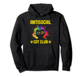 Antisocial Cat Club Introvert Cat Hoodie - Aesthetic Graphic for Adults - T-Shirt, Sweatshirt, Hoodie